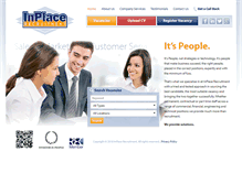 Tablet Screenshot of inplacerecruitment.com